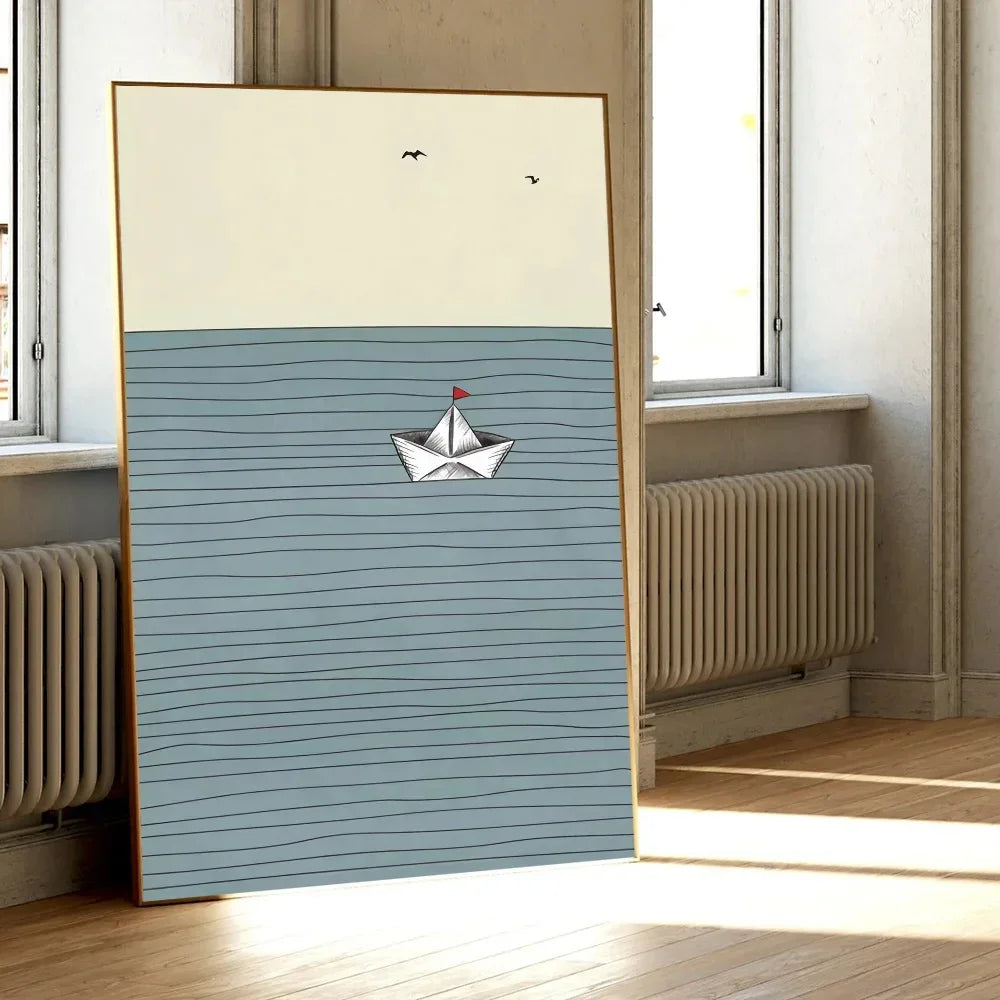 Plum Sea Surf Beach Poster