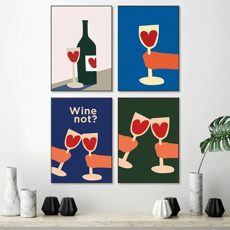 Livio Wine Glass Canvas Print
