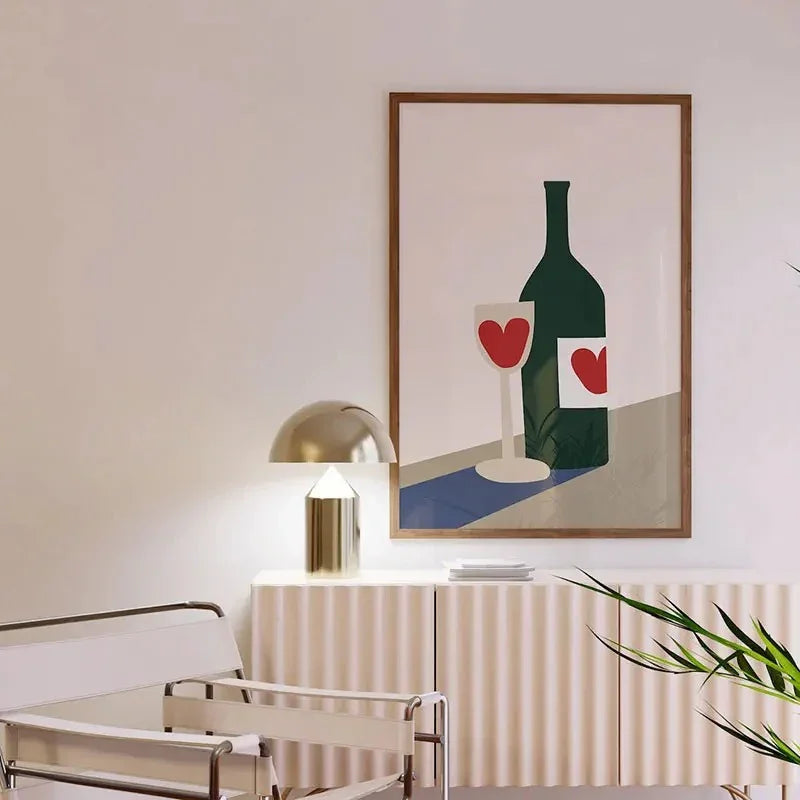 Livio Wine Glass Canvas Print