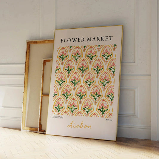 Toren Lisbon Market Canvas Poster