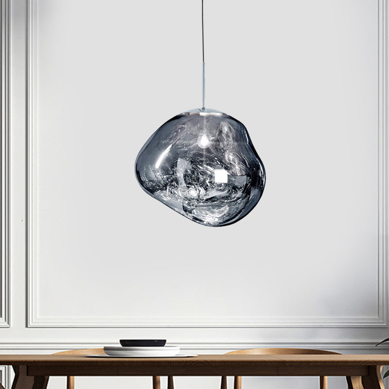Contemporary Glass Ceiling Fixture - LunaLux Design