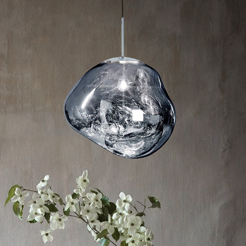 Contemporary Glass Ceiling Fixture - LunaLux Design
