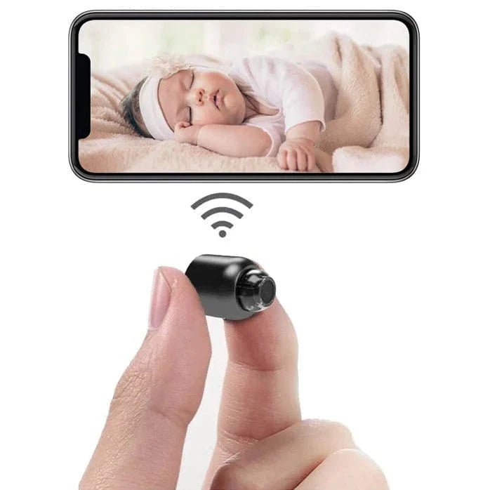 Compact Wireless Camera with Night Vision for Home Security