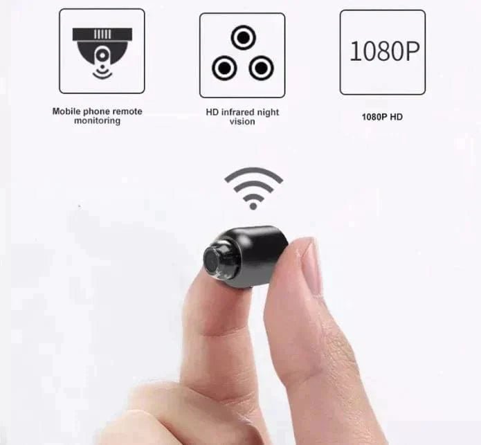 Compact Wireless Camera with Night Vision for Home Security
