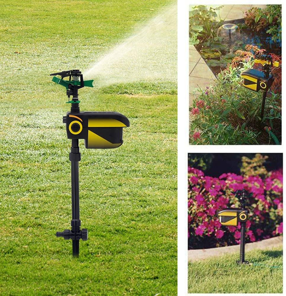 Motion-Activated Animal Deterrent Garden Sprinkler with Sensor Technology
