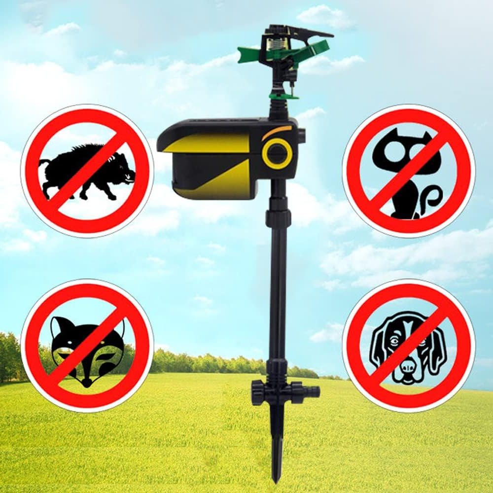 Motion-Activated Animal Deterrent Garden Sprinkler with Sensor Technology