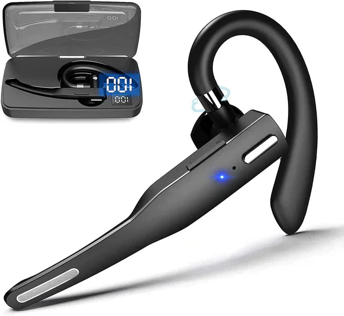 Bluetooth 5.1 Headset with Dual Mic and Noise Cancelling for Professionals