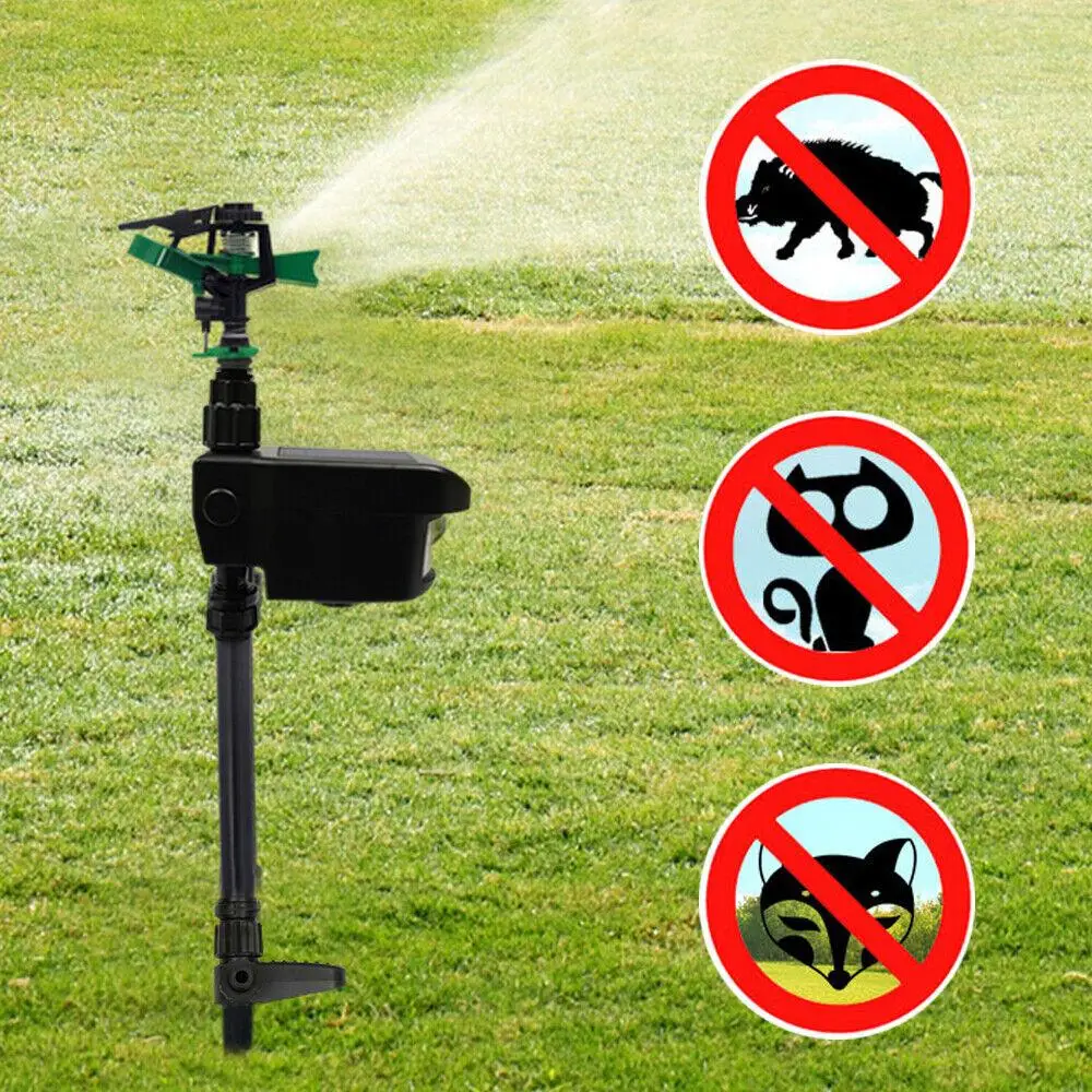 Motion-Activated Animal Deterrent Garden Sprinkler with Sensor Technology