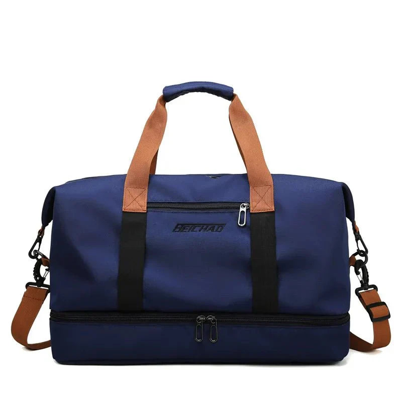 Lightweight Gym & Travel Duffel with Shoe and Wet-Dry Compartments