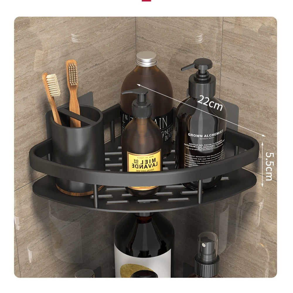 Metal Suction Cup Shelves for Bathrooms