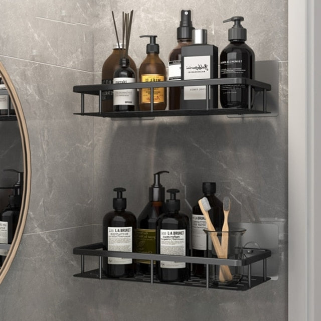 Metal Suction Cup Shelves for Bathrooms