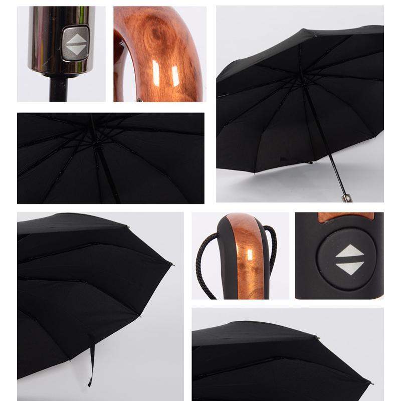 Automatic Windproof Classic English Umbrella with Premium Design