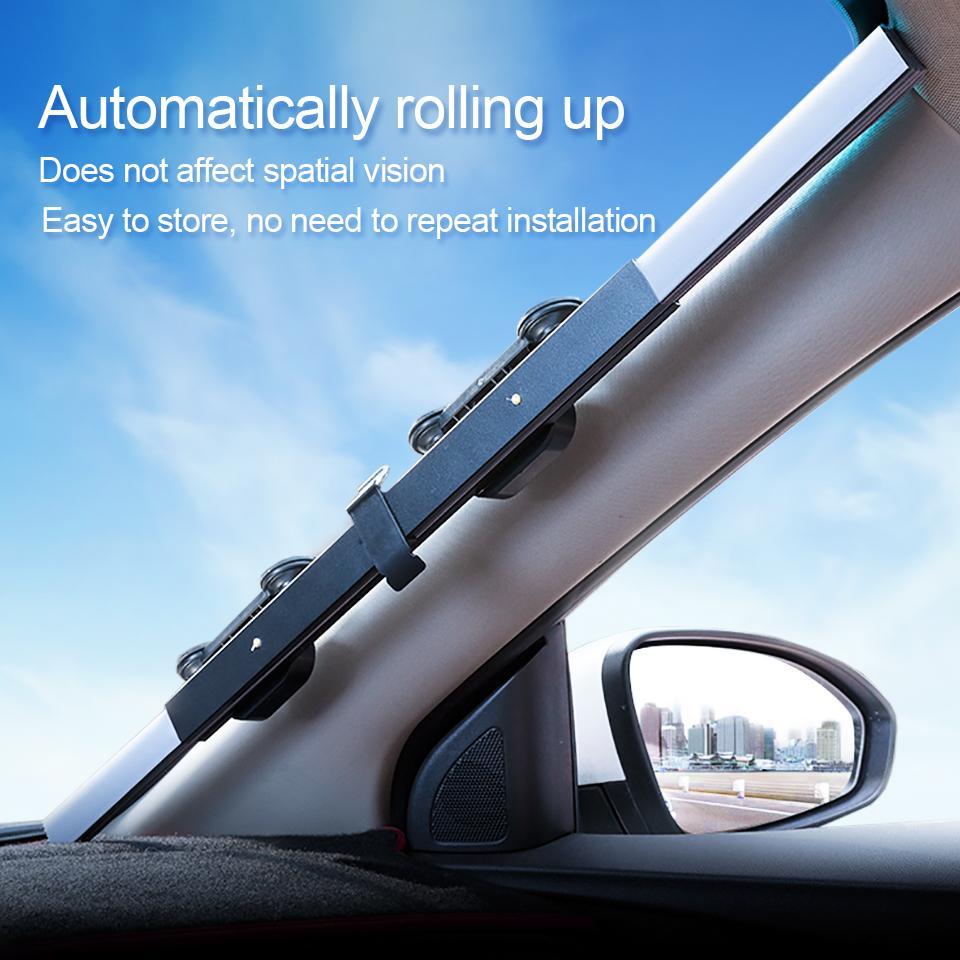 Retractable Sun Shade for Car Windshield