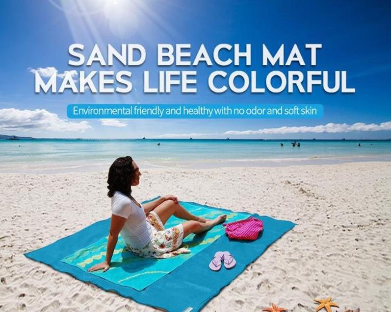 XXL Sand-Free Beach Blanket | 200x200cm Sand Mat