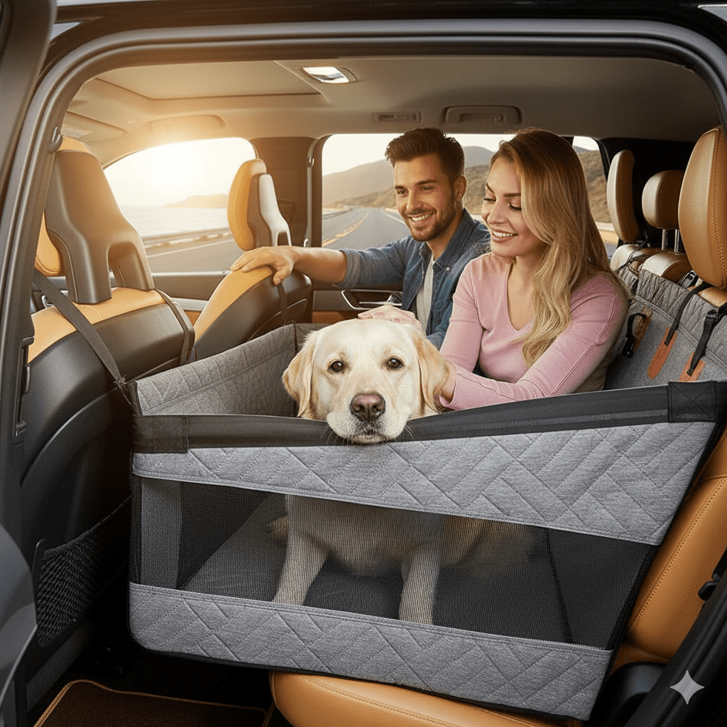 Waterproof Memory Foam Dog Car Seat Protector Mat