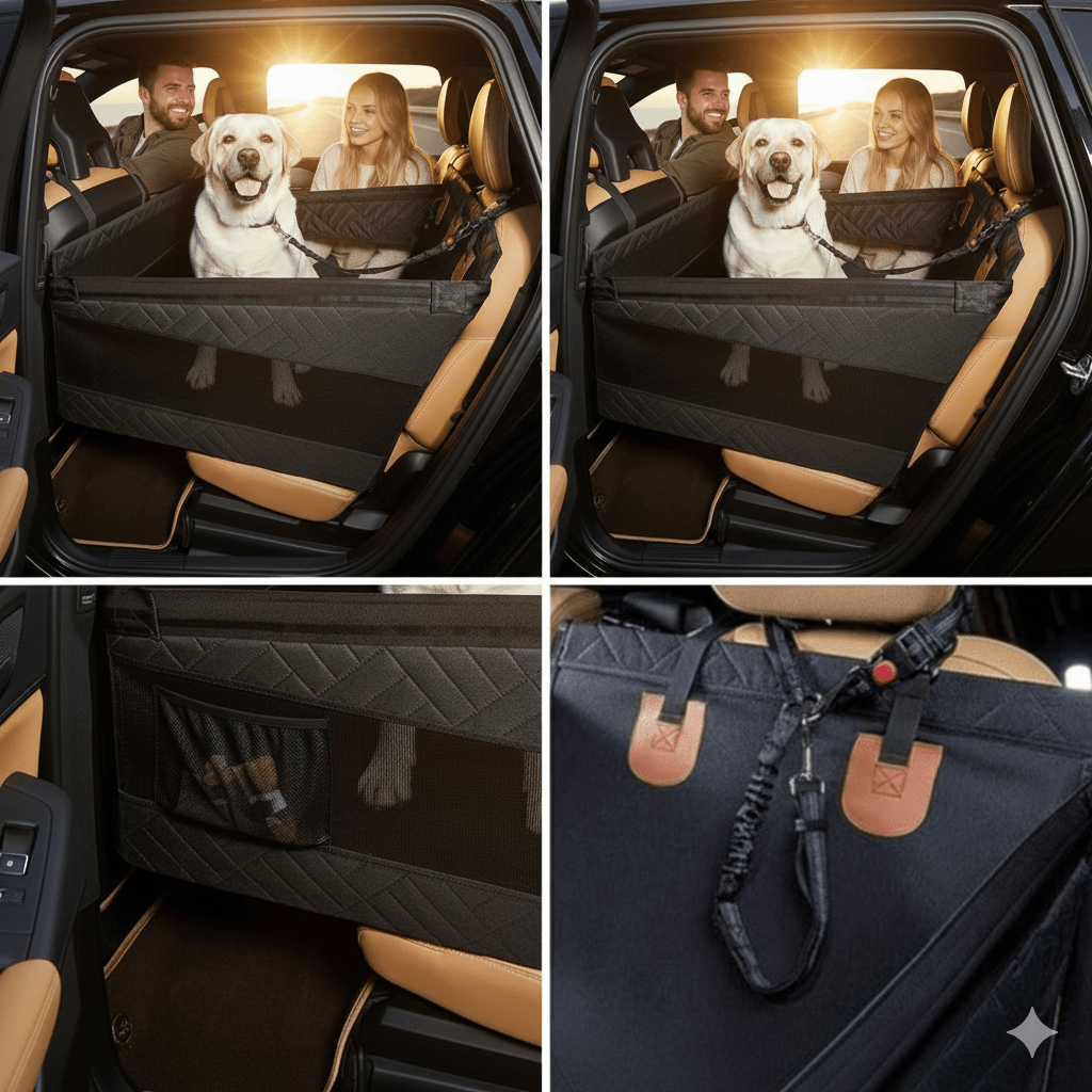 Waterproof Memory Foam Dog Car Seat Protector Mat