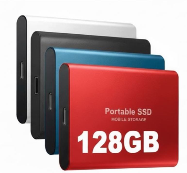 High-Speed 128GB USB-C External SSD – Transfer Up to 1050 MB/s
