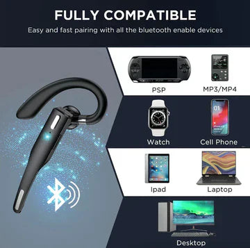 Trucker Bluetooth 5.1 Dual Mic Noise Cancelling Wireless Headset/Earpiece