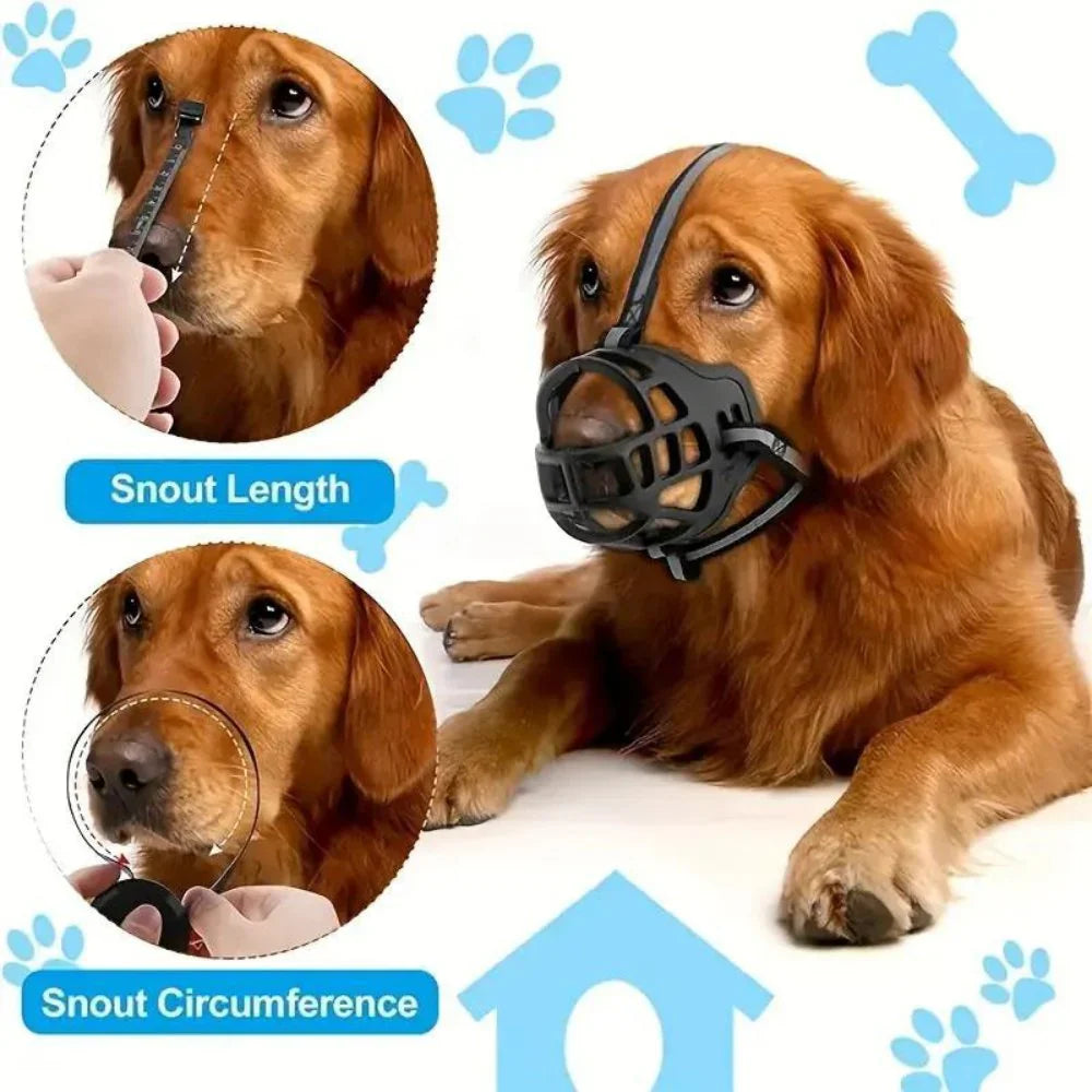 Dog Muzzle with Adjustable Fit for Safety and Comfort