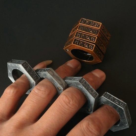 Self-Defense Stackable Rings for Personal Protection