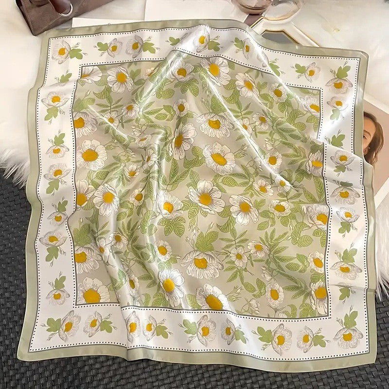 Retro Korean Style Faux Silk Fashion Scarf