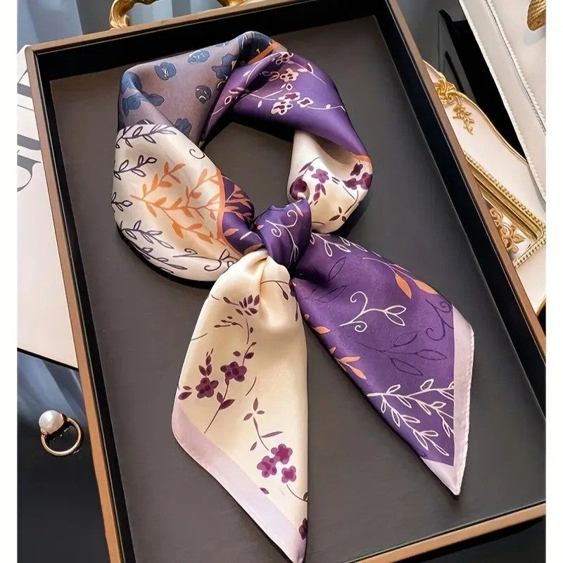Retro Korean Style Faux Silk Fashion Scarf