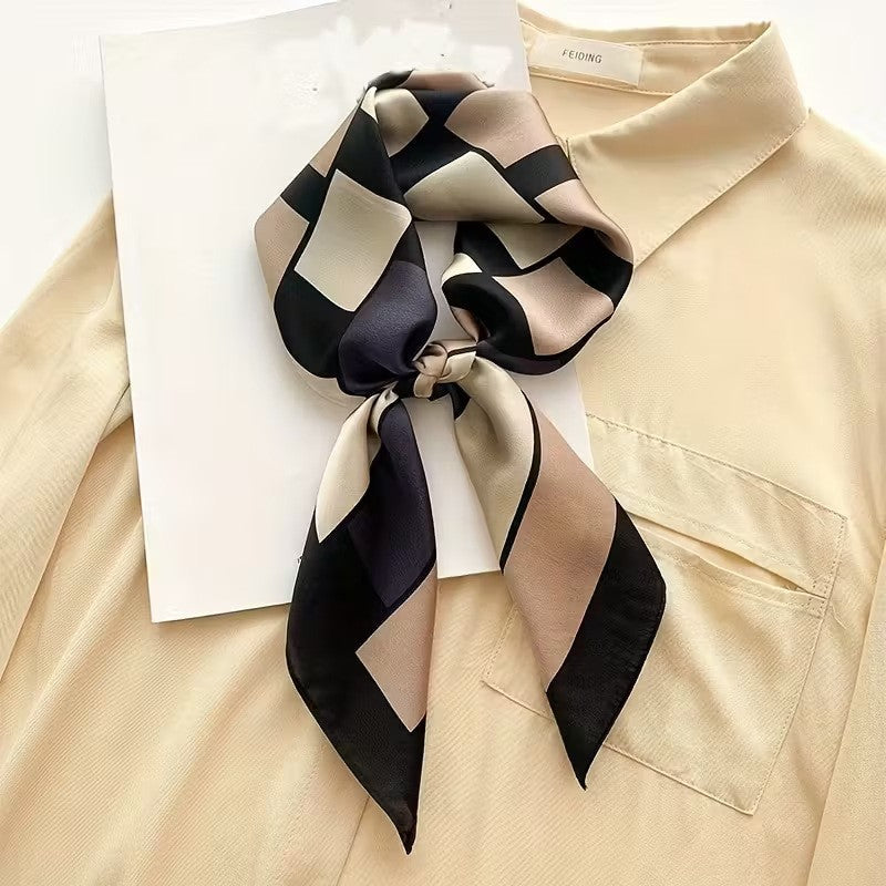 Retro Korean Style Faux Silk Fashion Scarf
