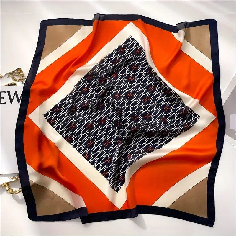 Retro Korean Style Faux Silk Fashion Scarf