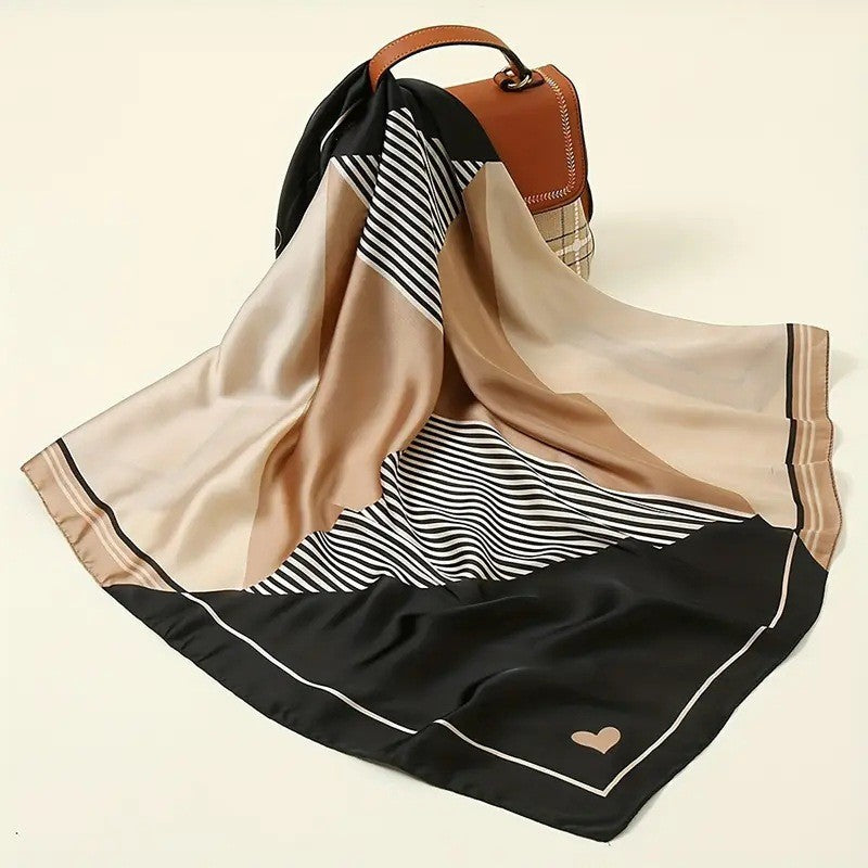 Retro Korean Style Faux Silk Fashion Scarf