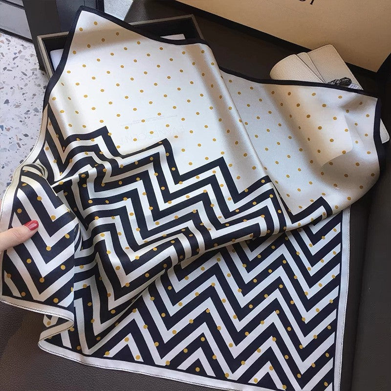 Retro Korean Style Faux Silk Fashion Scarf