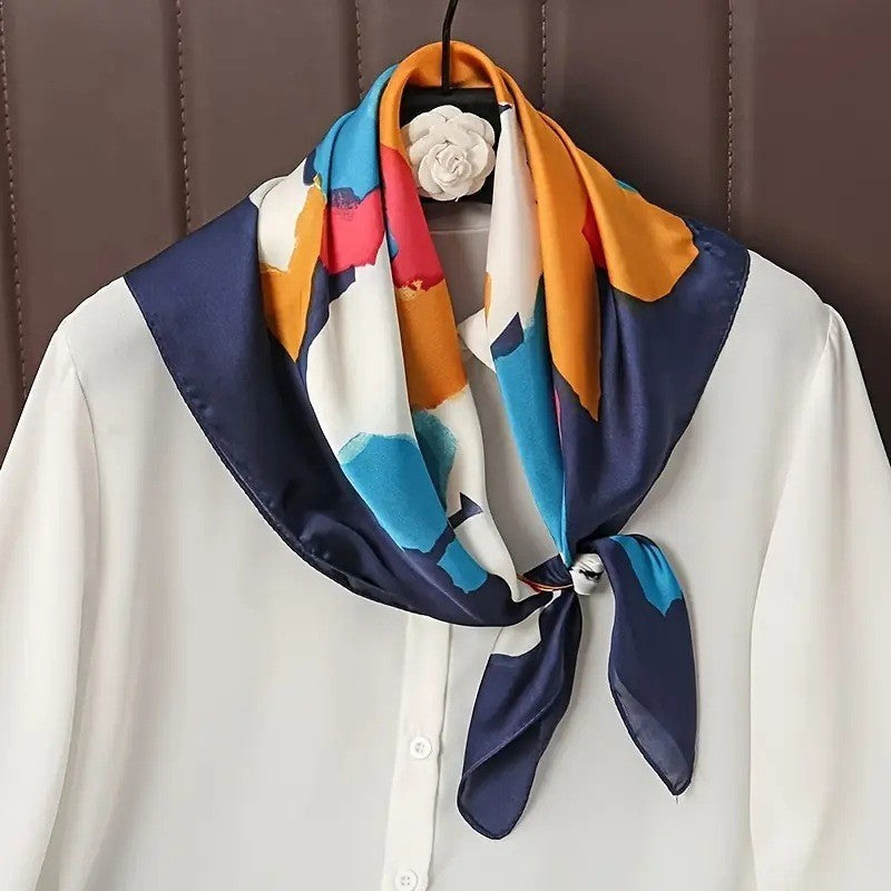 Retro Korean Style Faux Silk Fashion Scarf