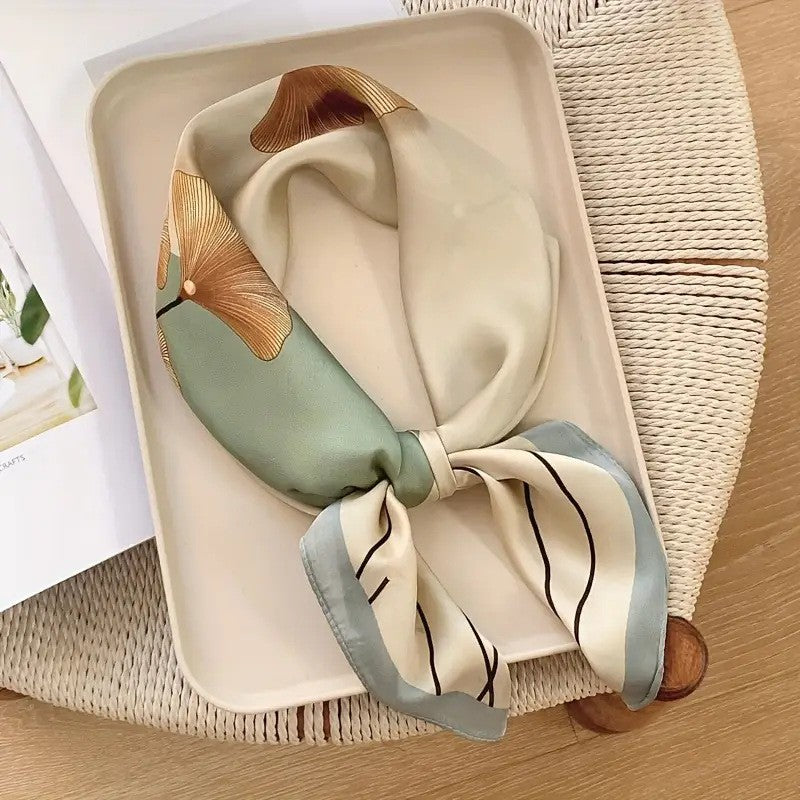 Retro Korean Style Faux Silk Fashion Scarf