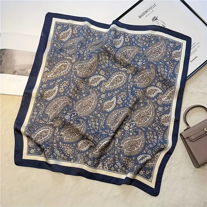 Retro Korean Style Faux Silk Fashion Scarf