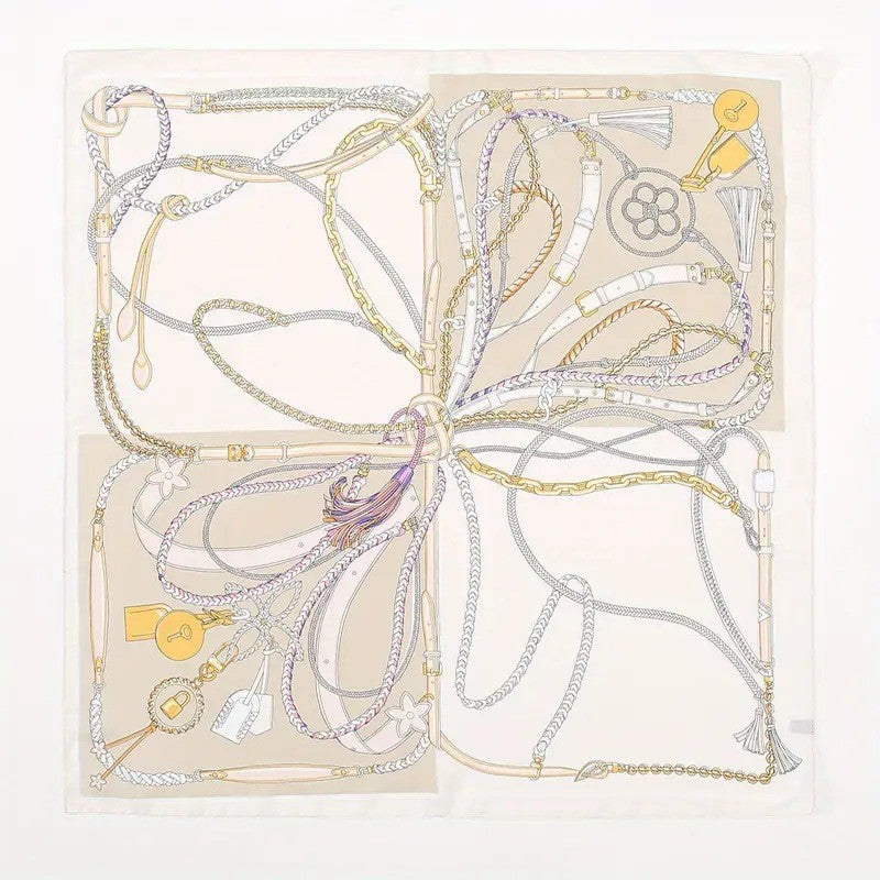 Retro Korean Style Faux Silk Fashion Scarf