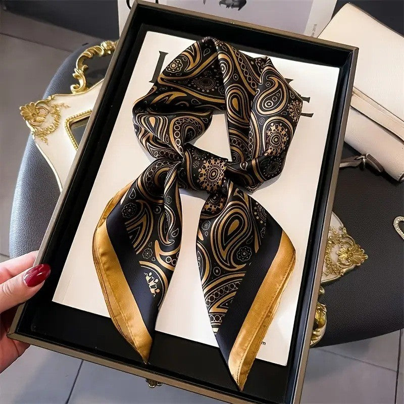 Retro Korean Style Faux Silk Fashion Scarf