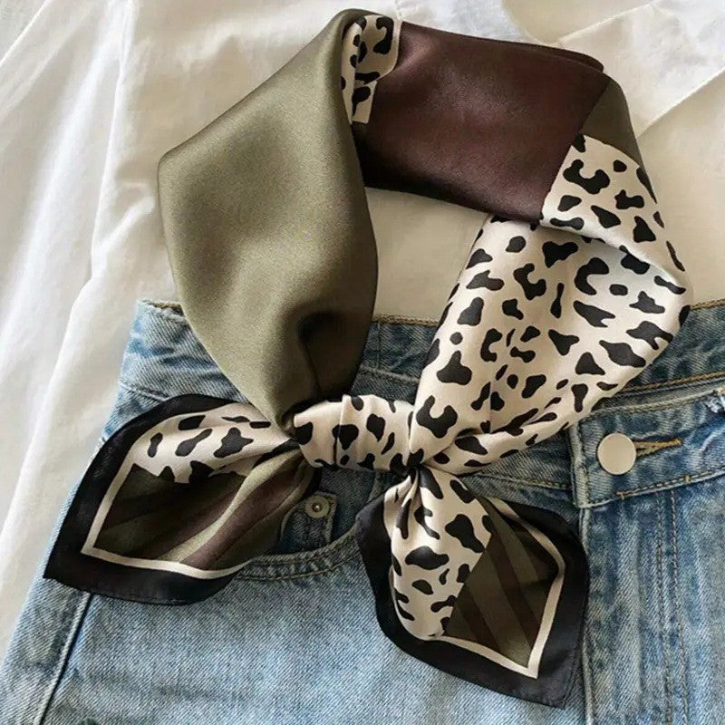 Retro Korean Style Faux Silk Fashion Scarf