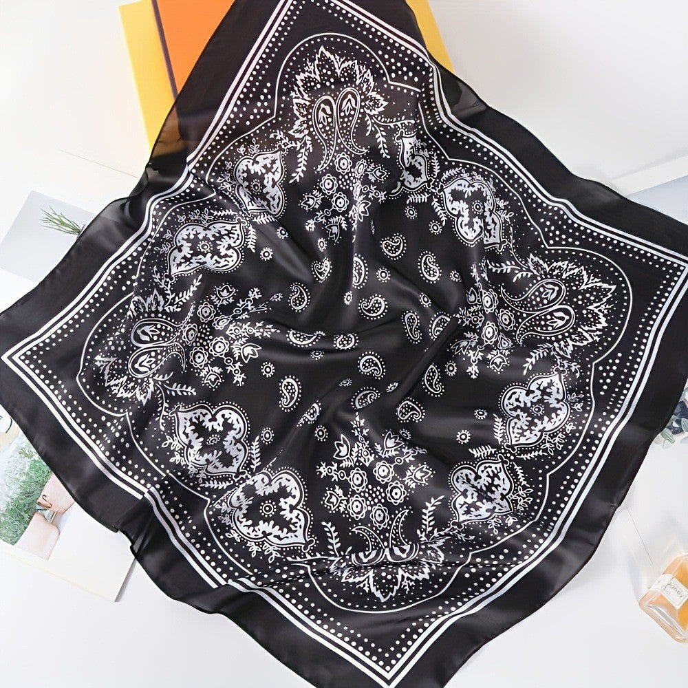 Retro Korean Style Faux Silk Fashion Scarf