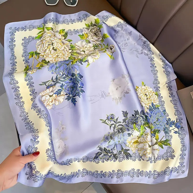 Retro Korean Style Faux Silk Fashion Scarf