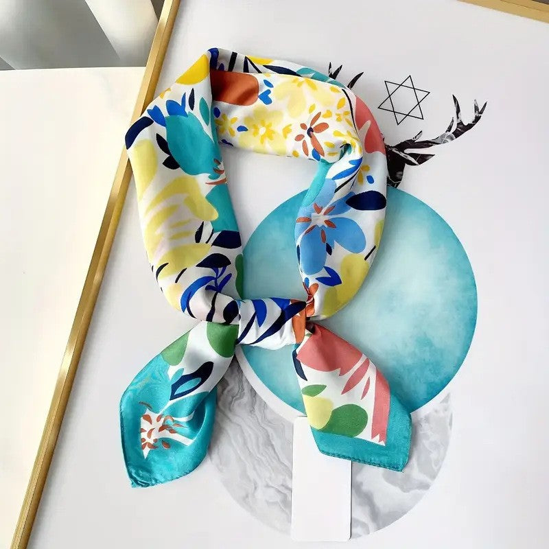 Retro Korean Style Faux Silk Fashion Scarf