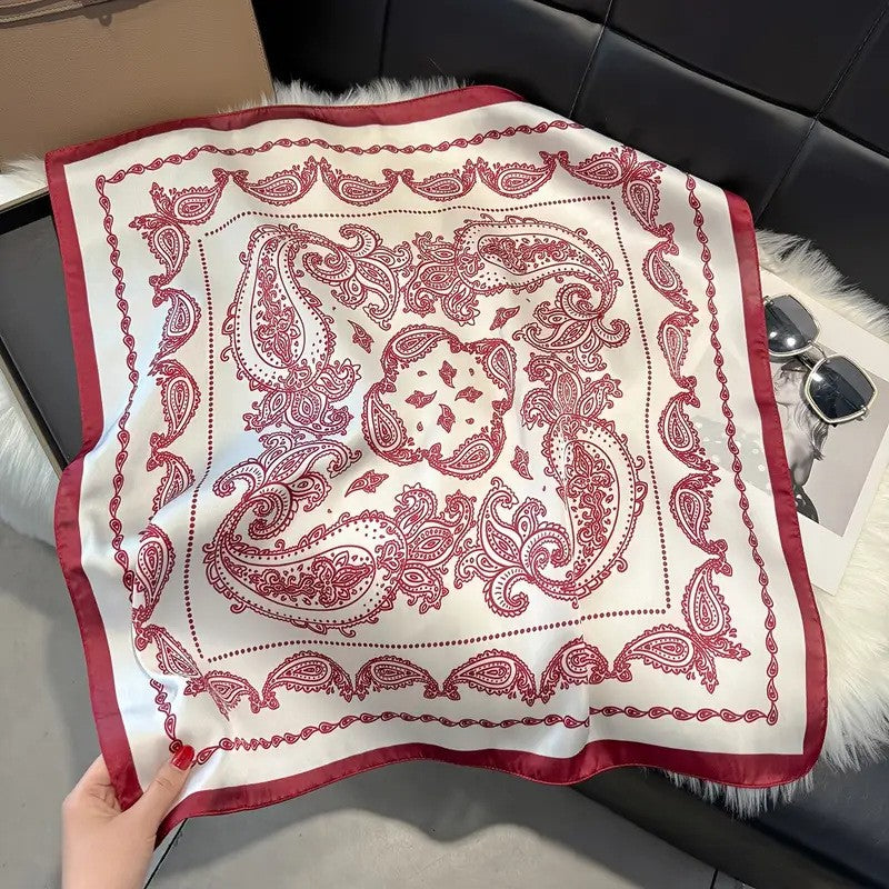 Retro Korean Style Faux Silk Fashion Scarf