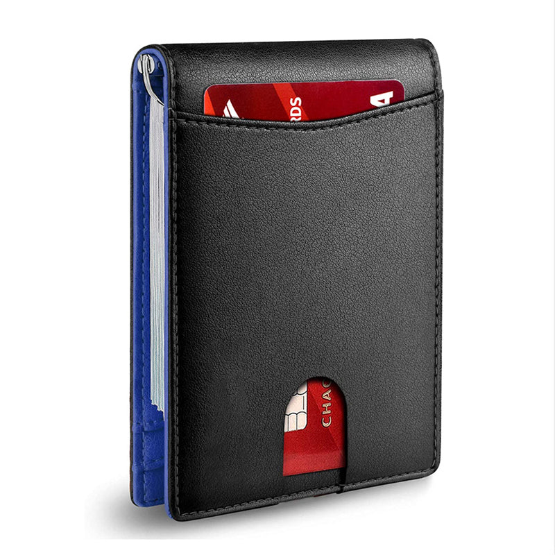 Genuine Leather Anti-theft Card Holder with RFID Protection