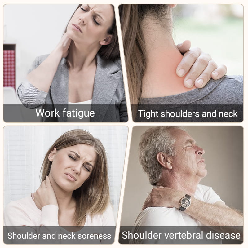 Electric Neck & Shoulder Heating Pad with Vibrating Massage