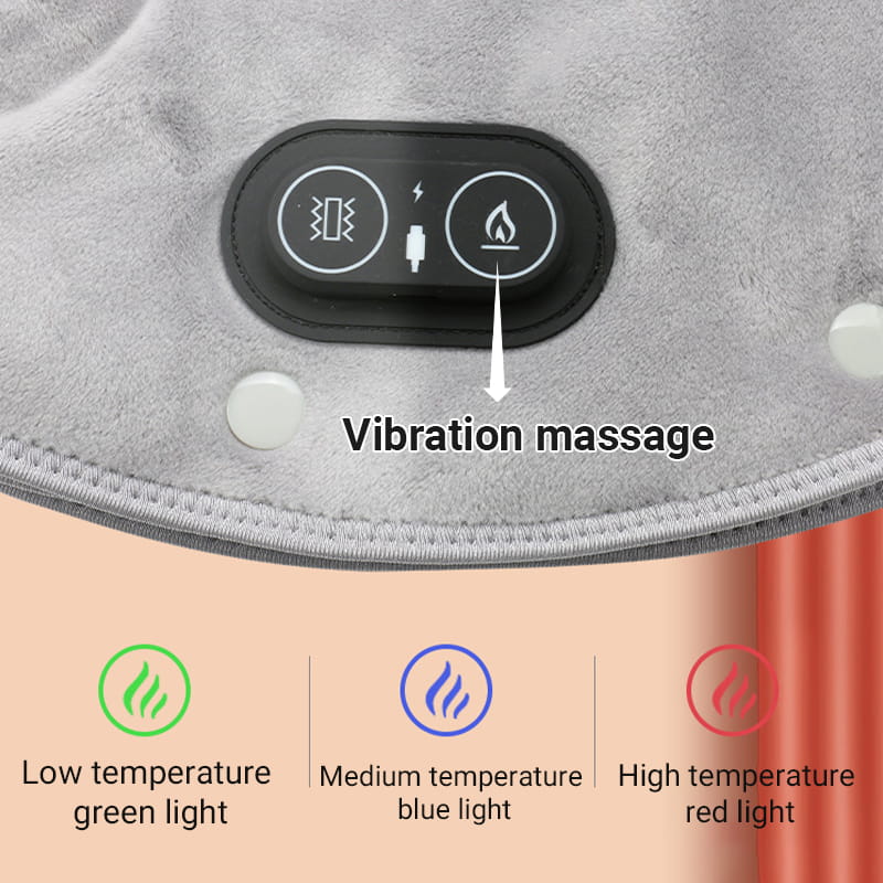 Electric Neck & Shoulder Heating Pad with Vibrating Massage