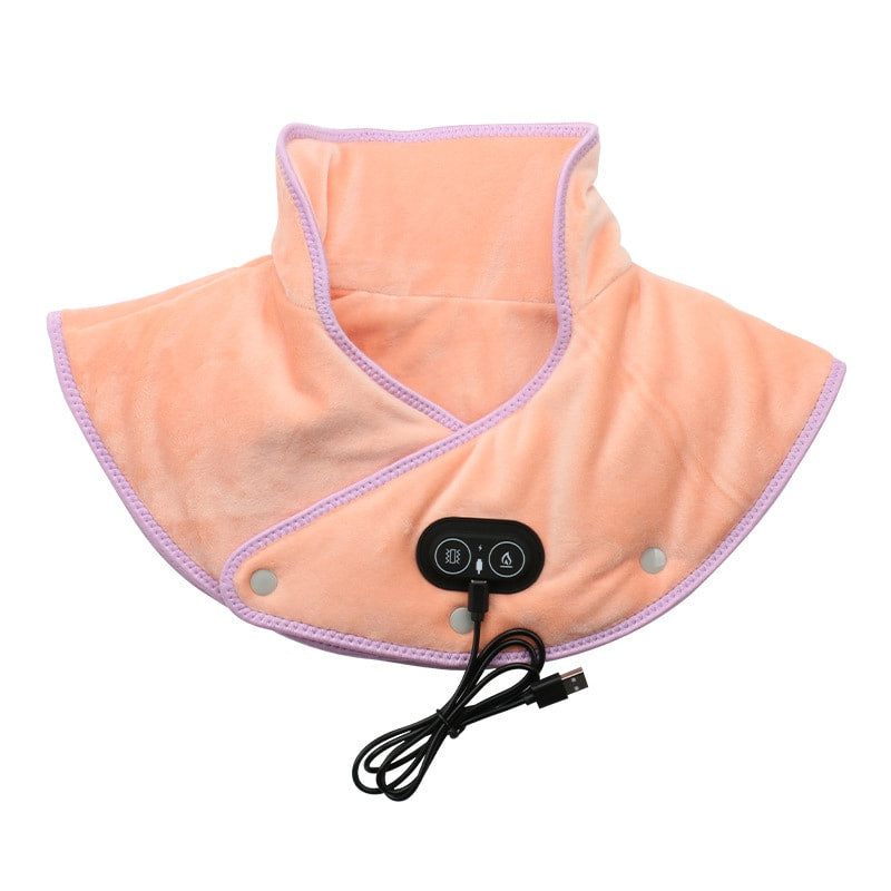 Electric Neck & Shoulder Heating Pad with Vibrating Massage