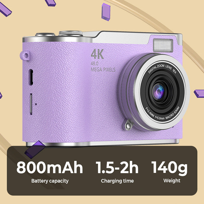 4K UHD Flip Screen Camera with High-Speed Autofocus