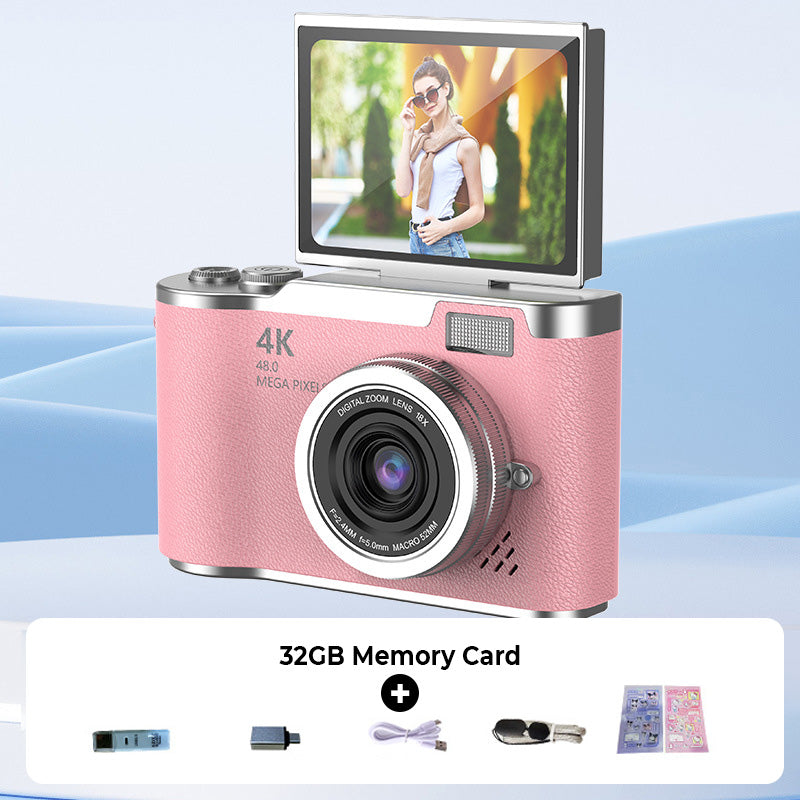 4K UHD Flip Screen Camera with High-Speed Autofocus