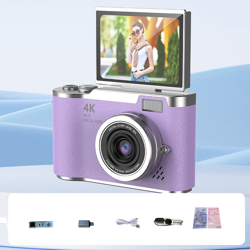 4K UHD Flip Screen Camera with High-Speed Autofocus