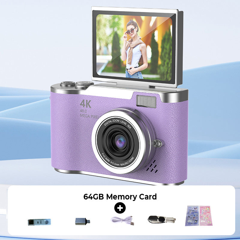 4K UHD Flip Screen Camera with High-Speed Autofocus
