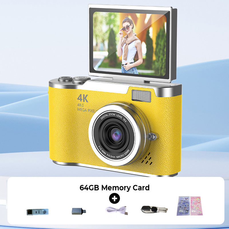 4K UHD Flip Screen Camera with High-Speed Autofocus