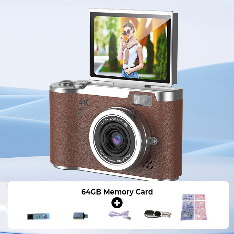 4K UHD Flip Screen Camera with High-Speed Autofocus